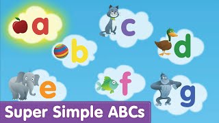 Phonics Alphabet Song Lowercase  Super Simple ABCs [upl. by Anoiek]