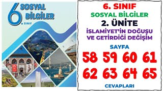 6 sınıf Sosyal Bilgiler Ders Kitabı Sayfa 58 59 60 61 62 63 64 Cevapları [upl. by Reggis]