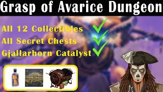 Destiny 2  All Grasp of Avarice Collectibles  Secret Chests  Gjallarhorn Catalyst  Season 15 [upl. by Wester]