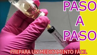 ✅CÓMO PREPARAR y DILUIR un MEDICAMENTO PASO A PASO✅ [upl. by Sonja]