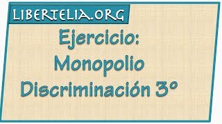 Ejercicio Monopolio Discriminacion de 3er grado  Microeconomía  Libertelia [upl. by Asyl]