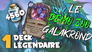 Hearthstone Le démoniste zoo galakrond🔶 Un deck une légendaire 🔶 [upl. by Ahtamat715]