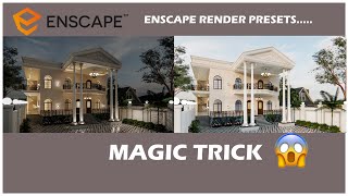 Enscape Visual Setting Preset Tricks  Enscape Visual Settings [upl. by Akerboom863]