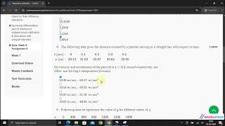 NPTEL Numerical Methods Week6 Assignment 6 Solution July 2024 [upl. by Ydnor]