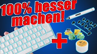 Der ultimative Keyboard Modding Guide  mechanische gaming Tastatur unter 60€ RK61 Royal Kludge [upl. by Ahiel]