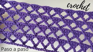 Cómo tejer punto crochet o ganchillo fácil paso a paso  Handwork Diy  88 [upl. by Jaquith]