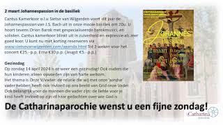 Livestream Basiliek Sint Jan  Eucharistieviering  21 januari 2024 [upl. by Llevrac277]