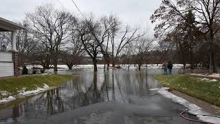 Flooding West Pittston Pennsylvania 01242018 [upl. by Attenehs]