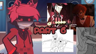 RADIOSILENCE Hazbin hotel characters react to each other 16  Alastor p67  creds in vid [upl. by Wendall]