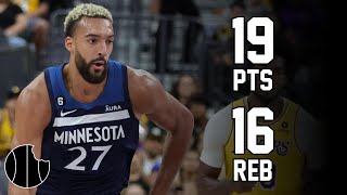 Rudy Gobert Highlights  Pistons vs Timberwolves  17th Jan 2024 [upl. by Ecilahs220]