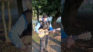 Castle on the hill cover acousticcover edsheeran busker music boatinglake [upl. by Bondon]