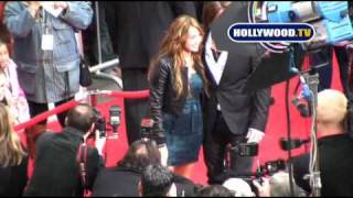 Miley Cyrus Premieres Hannah Montana The Movie [upl. by Einatsed798]