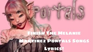 Finish the portal song lyrics💗  enjoy  portals [upl. by Kuth]