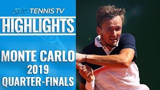 Medvedev Stuns Djokovic Nadal Reaches 14th SemiFinal  MonteCarlo 2019 QuarterFinal Highlights [upl. by Kannry966]