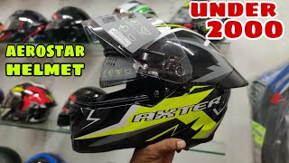 Aerostar Axter helmet full review dual visorunder 2000 [upl. by Kcire]