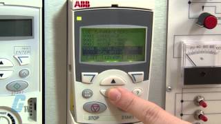 ABB ACS 355 AC Drive Basic Start Up Advanced Control Pad [upl. by Assiren]