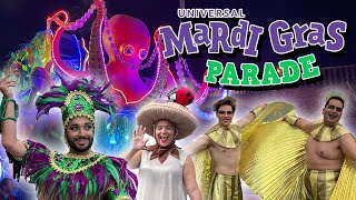 Full Mardi Gras Parade for 2024 at Universal Studios Florida [upl. by Butte433]