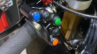 Jetprime Racing left handlebar switch for Yamaha R1 M [upl. by Ynogoham491]