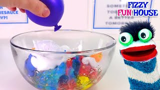 Fizzys Surprise Slime Oozy Doozy Balloons  Explorative Videos for Kids [upl. by Martz]