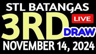 Stl Batangas results today November 14 2024 3rd draw stl pares [upl. by Adnopoz157]