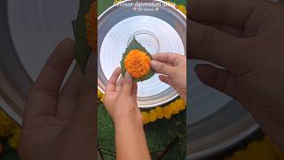 Diy flower decoration🪷✨️diy shorts diwali festival ytshorts trending shortsviral artshorts [upl. by Hefter]