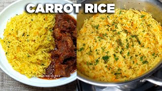 CARROT RICE recipe with saffron  The cooking nurse [upl. by Isiad994]