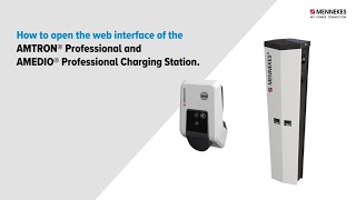 Opening the web interface for MENNEKES Professional charging stations [upl. by Mitzi]