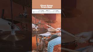 ghost notes drum beat  drumpattern drumlessons onlinedrumlessons drumbeat ghostnotes [upl. by Canon392]