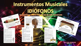 🥢INSTRUMENTOS MUSICALES 🥢Idiófonos🥢 [upl. by Leaper227]