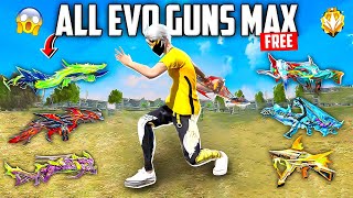 How I Maxed All Evo Guns For Free 🤯 in My Noob ID 🔥 [upl. by Anaeli]