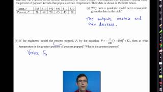 Common Core Algebra IUnit 11Lesson 7Quadratic Models [upl. by Achorn]