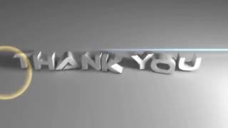 thank you text animation [upl. by Airrehs]