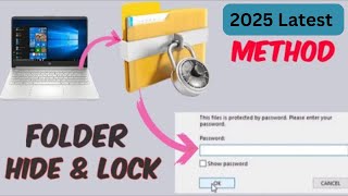 Folder pe Password kaise lagay  How to Lock a folder in Windows in Hindi  How to Hide Folder [upl. by Blunk372]