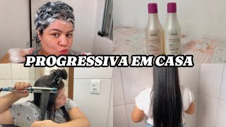 COMO FAZER PROGRESSIVA SOZINHA em casa  Bioplastica capilar RICHĒE 🥵⭐️ [upl. by Ilrebmyk118]