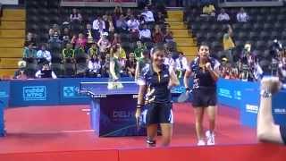 India vs Australia Commonwealth Games Table Tennis Bronze India Mouma Das amp Poulomi Ghatak [upl. by Kayne]