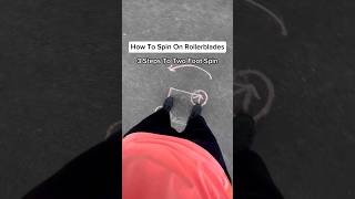 How To Spin On Rollerblades 🔥😳 rollerblading tutorial shorts [upl. by Harilda]