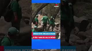 Toneladas de basura retiradas por Conagua de ríos y aguas del Valle de México  Shorts  DPC [upl. by Nica]