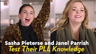 Sasha Pieterse and Janel Parrish Test Their Pretty Little Liars Knowledge  POPSUGAR Pop Quiz [upl. by Photima870]