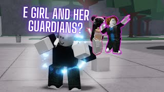 KILLING E GIRL GUARDSTHE STRONGEST BATTLEGROUNDSroblox robloxsaitamabattlegrounds egirl ez [upl. by Abas382]