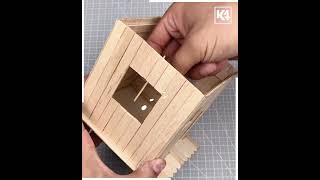 DIY Popsicle Sticks House shorts [upl. by Ylera]