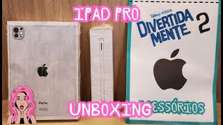 Unboxing Ipad Pro Apple Pencil  Acessórios de Divertidamente  ASMR  Squishy de Papel [upl. by Lednyk]