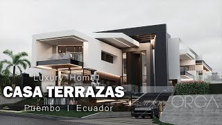 La CASA TERRAZAS  Increíble diseño de casa contemporánea  1800 m2  Ecuador  in 4K  Zafra amp ORCA [upl. by Yakcm]