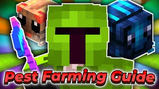 How To Pest Farm  Hypixel SkyBlock Guide [upl. by Cohdwell]