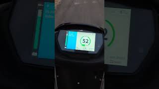 TVs electric scooter eco top speed test vairalshorts tvsiqubeelectric [upl. by Naesed]