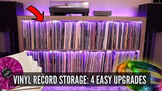 VINYL RECORD STORAGE  4 easy upgrades [upl. by Leirum]