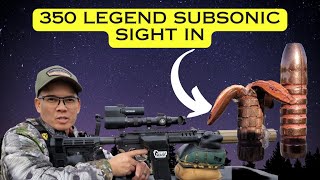 350 Legend Subsonic Sight In Ohio Deer Season 2021 [upl. by Tasiana905]