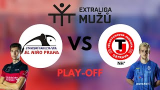 Extraliga muži 2324 1utkání čtvrtfinále playoff  SF SKK El Niňo Praha  NH Ostrava [upl. by Donovan]