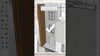 ✅ Fast method to create grooves design in Sketchup cad youtubeshorts viralvideos new sketchup [upl. by Packton]