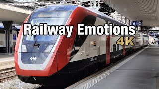 🚆 4K Brand new tilting double decker train cab ride Switzerland  IR70 Lucerne  Zurich [upl. by Yurik]