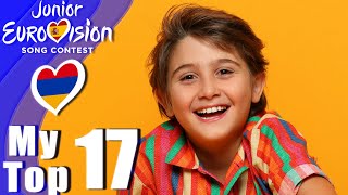 Junior Eurovision 2024 My Top 17  New 🇦🇲 [upl. by Denyse838]